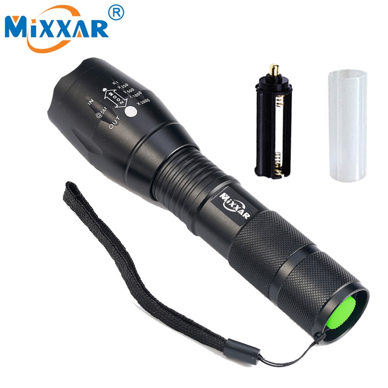 ZK10 mixxar Q250 ޴ LED  ġ, 1x18650 Ǵ 3..